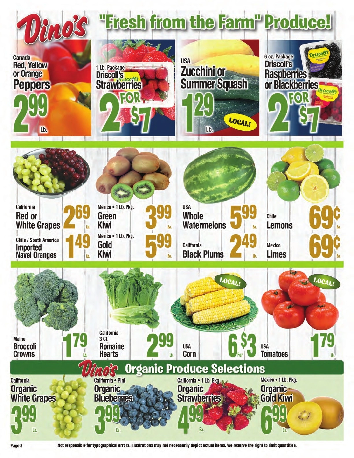 Dino's Park-n-Shop flyer page 8
