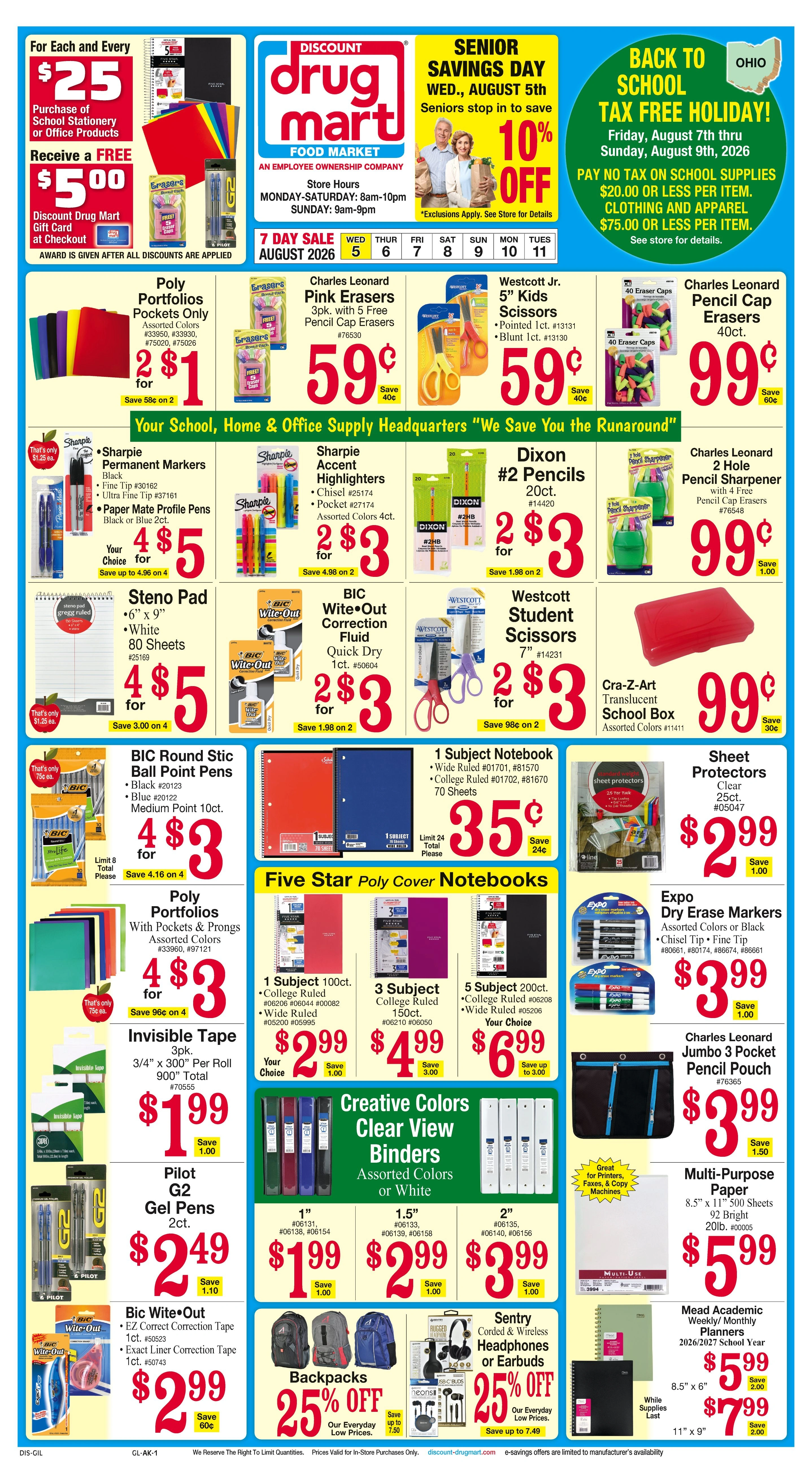 Discount Drug Mart flyer page 1