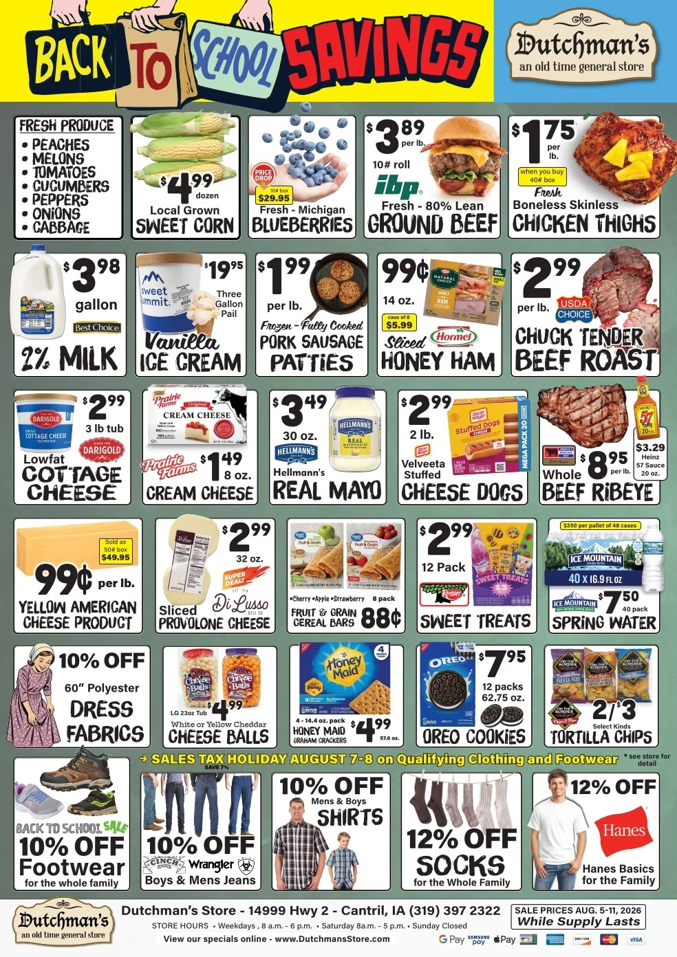 Dutchman's Store flyer page 1