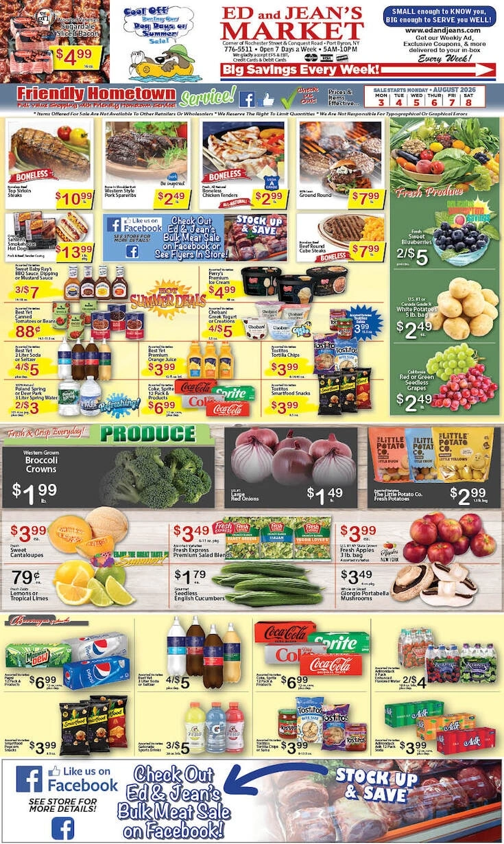 Ed and Jean's Market flyer page 1