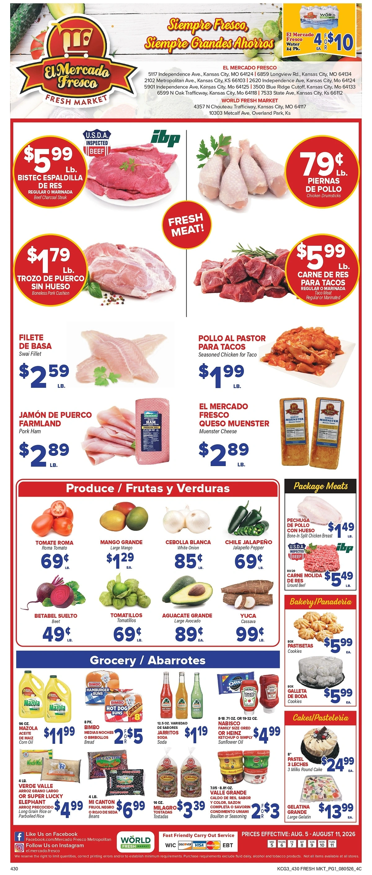 El Mercado Fresco flyer page 1