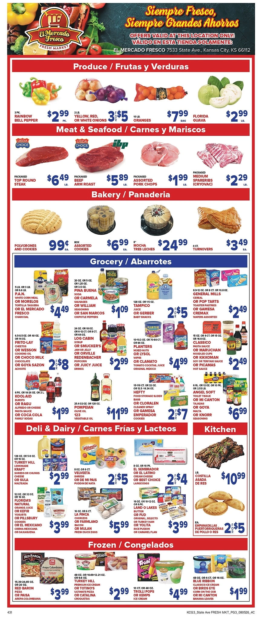 El Mercado Fresco flyer page 1