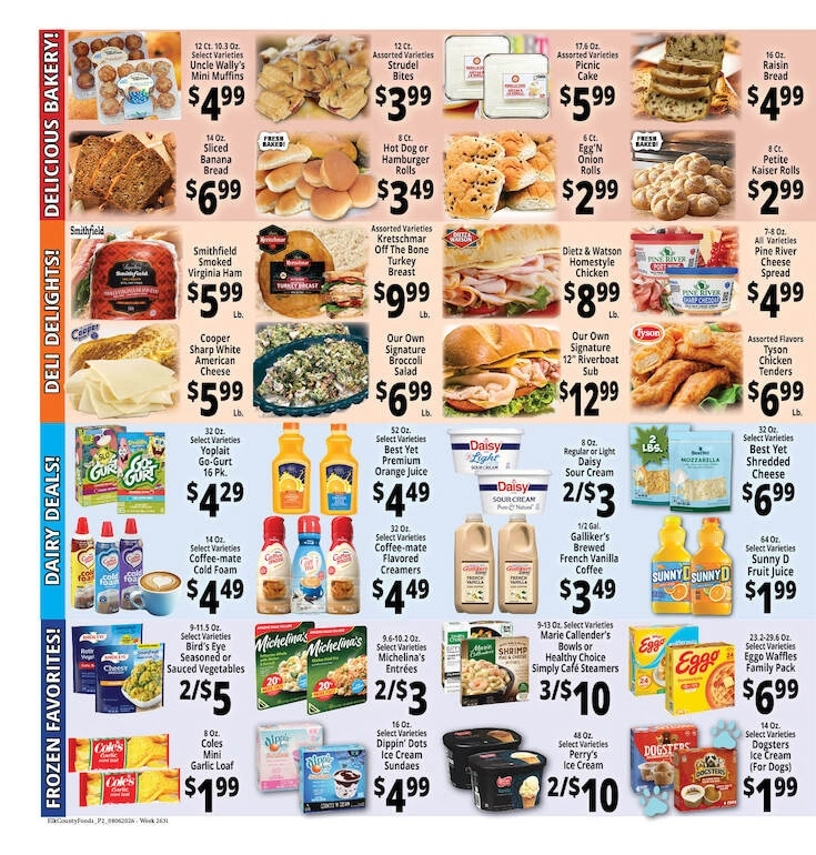 Elk County Foods flyer page 2