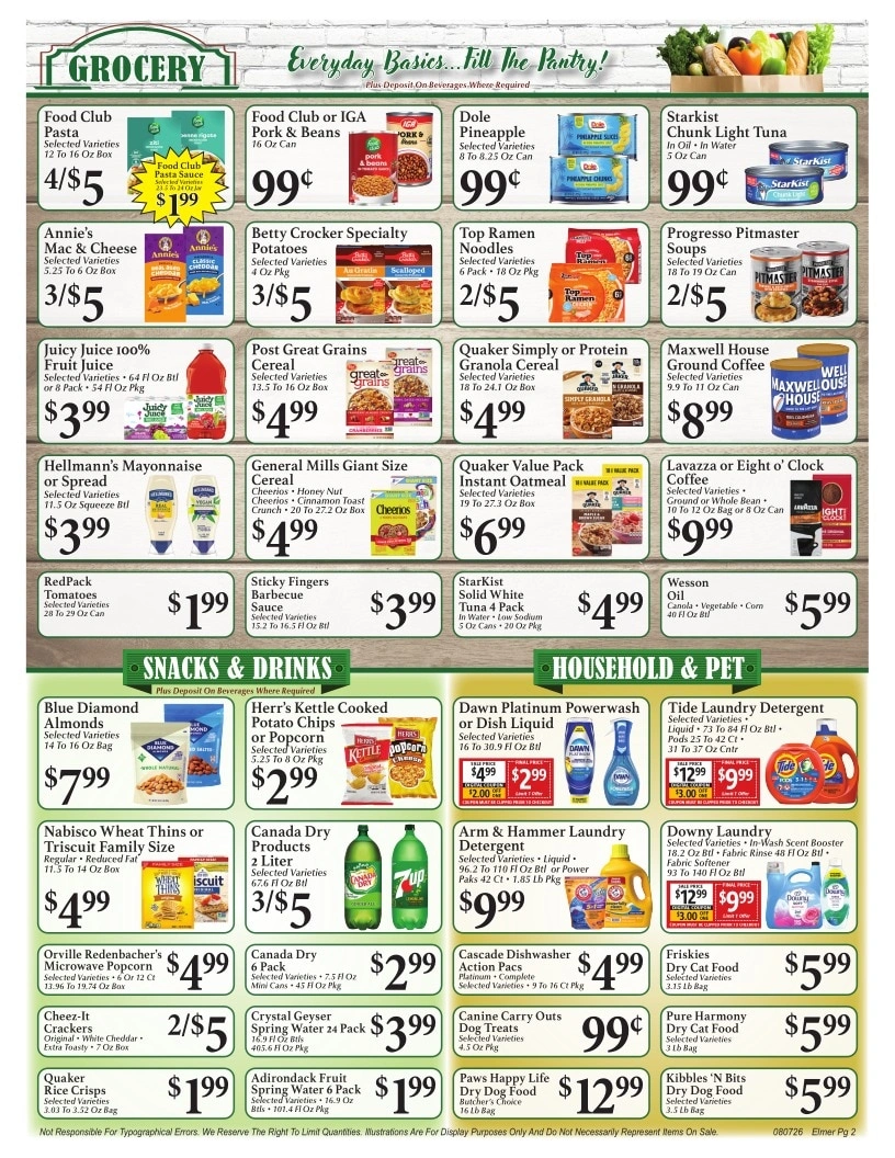 Elmer IGA flyer page 2