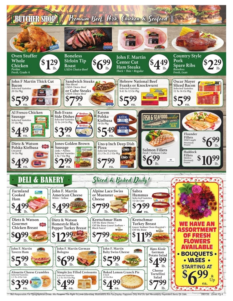 Elmer IGA flyer page 4