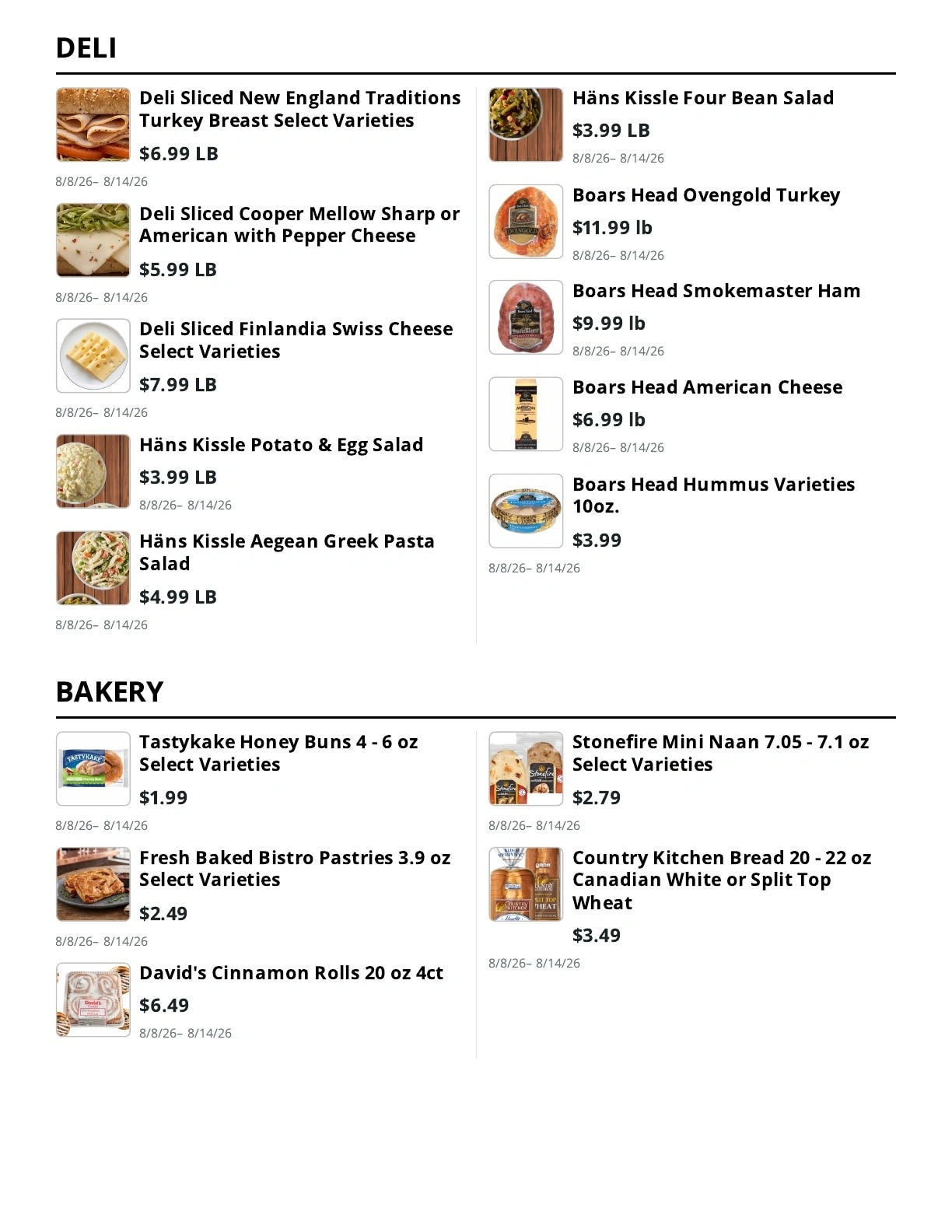 E.M. Heath Supermarket flyer page 4
