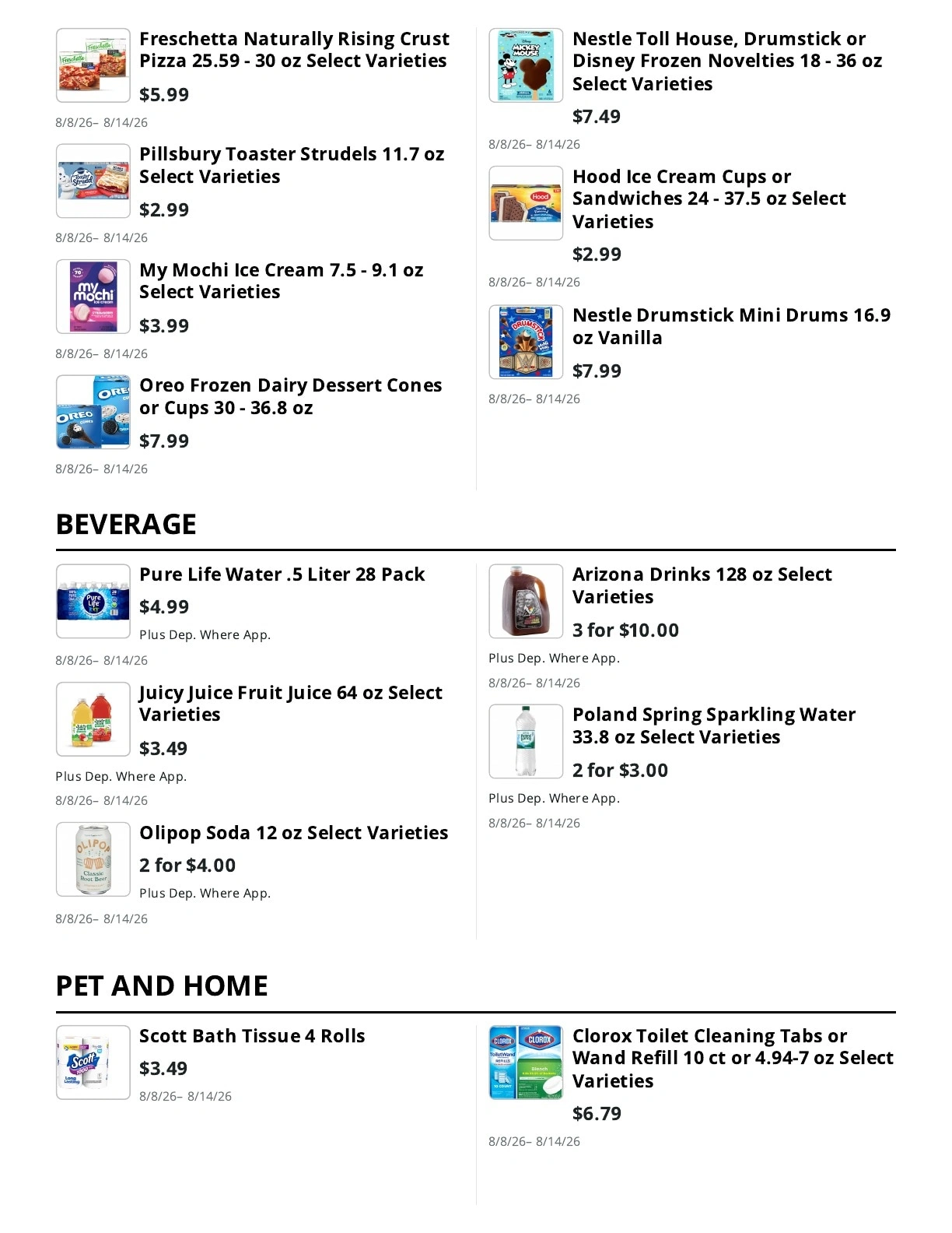 E.M. Heath Supermarket flyer page 8