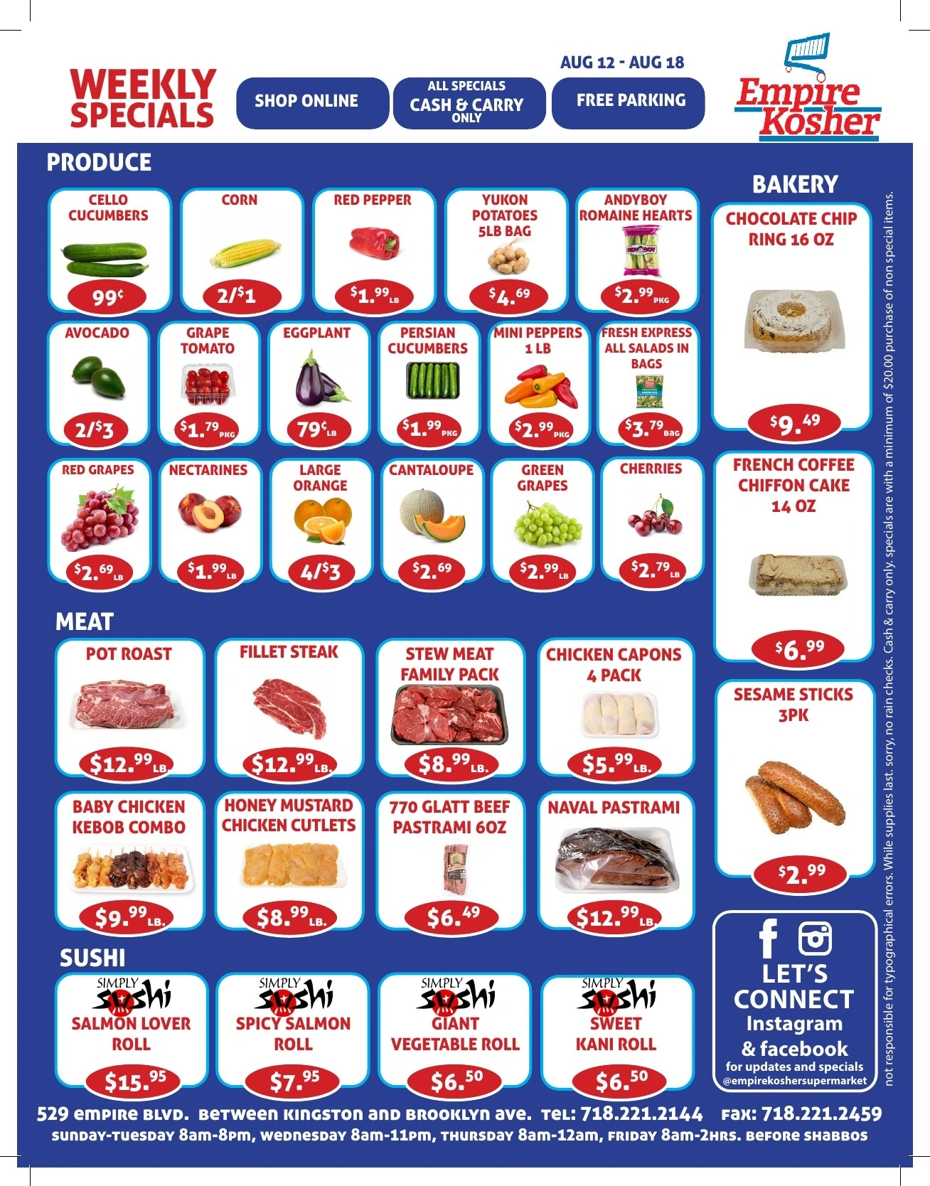 Empire Kosher Supermarket flyer page 2