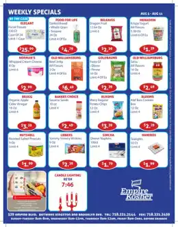 Empire Kosher Supermarket Weekly Ad