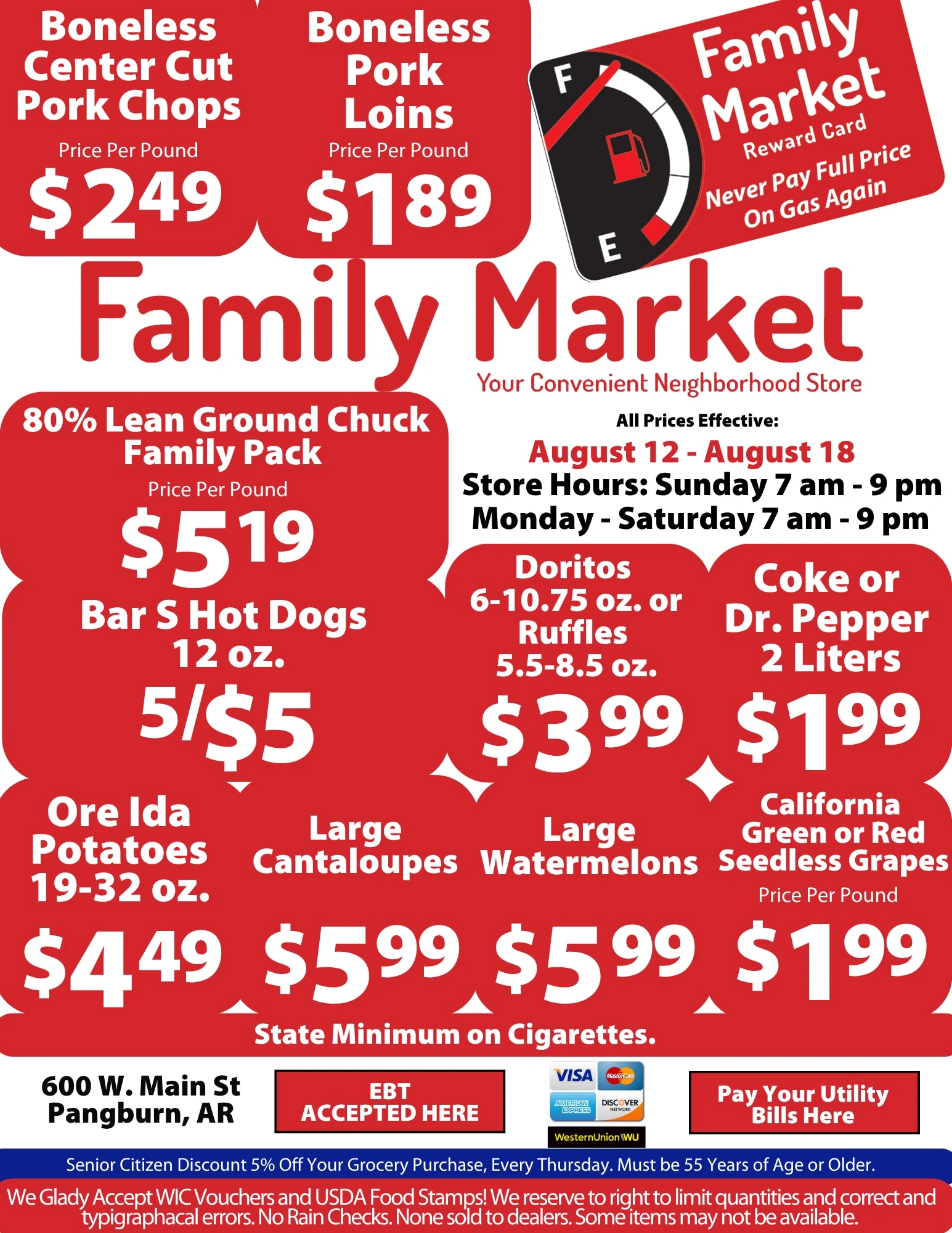 Family Market flyer page 1