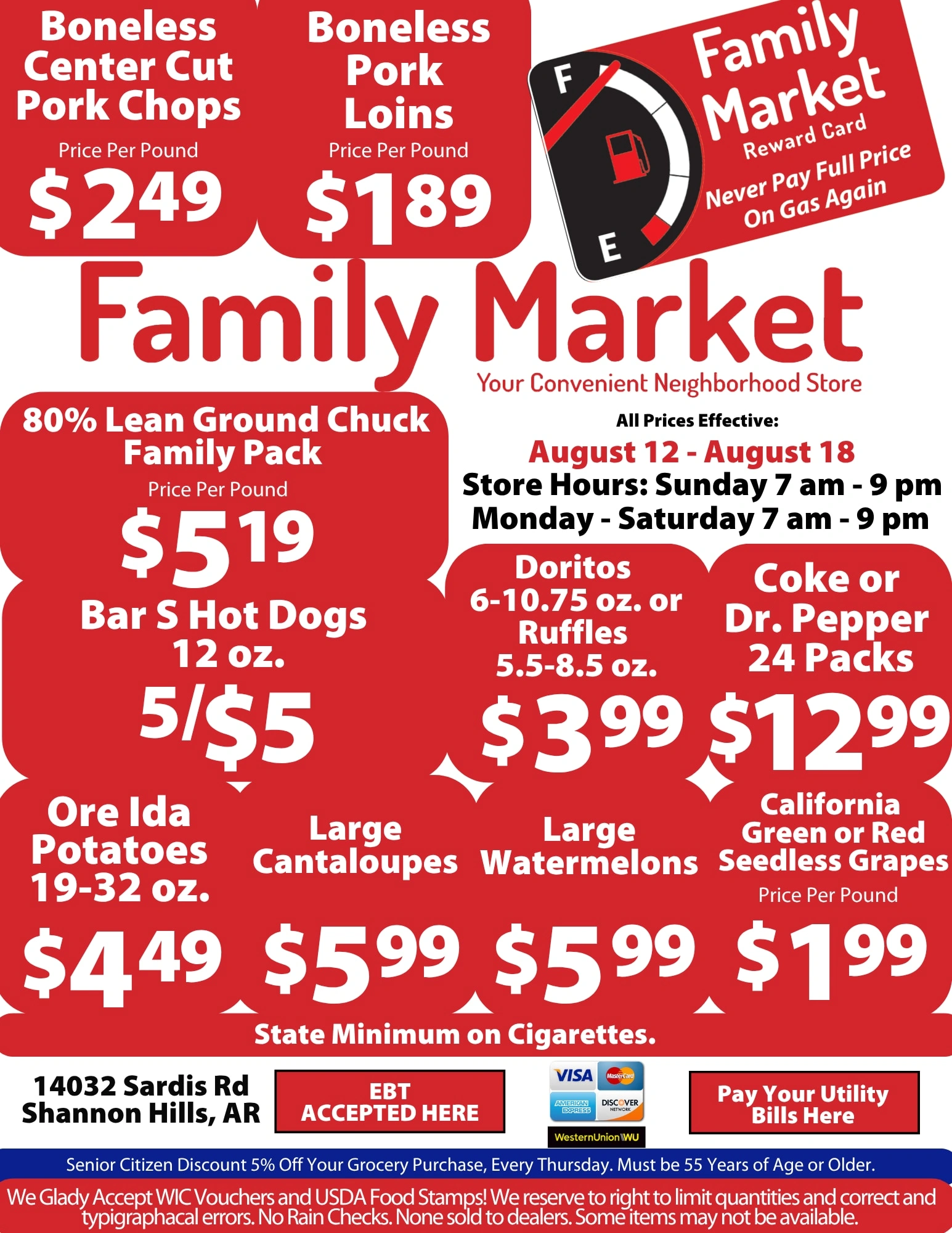 Family Market flyer page 1