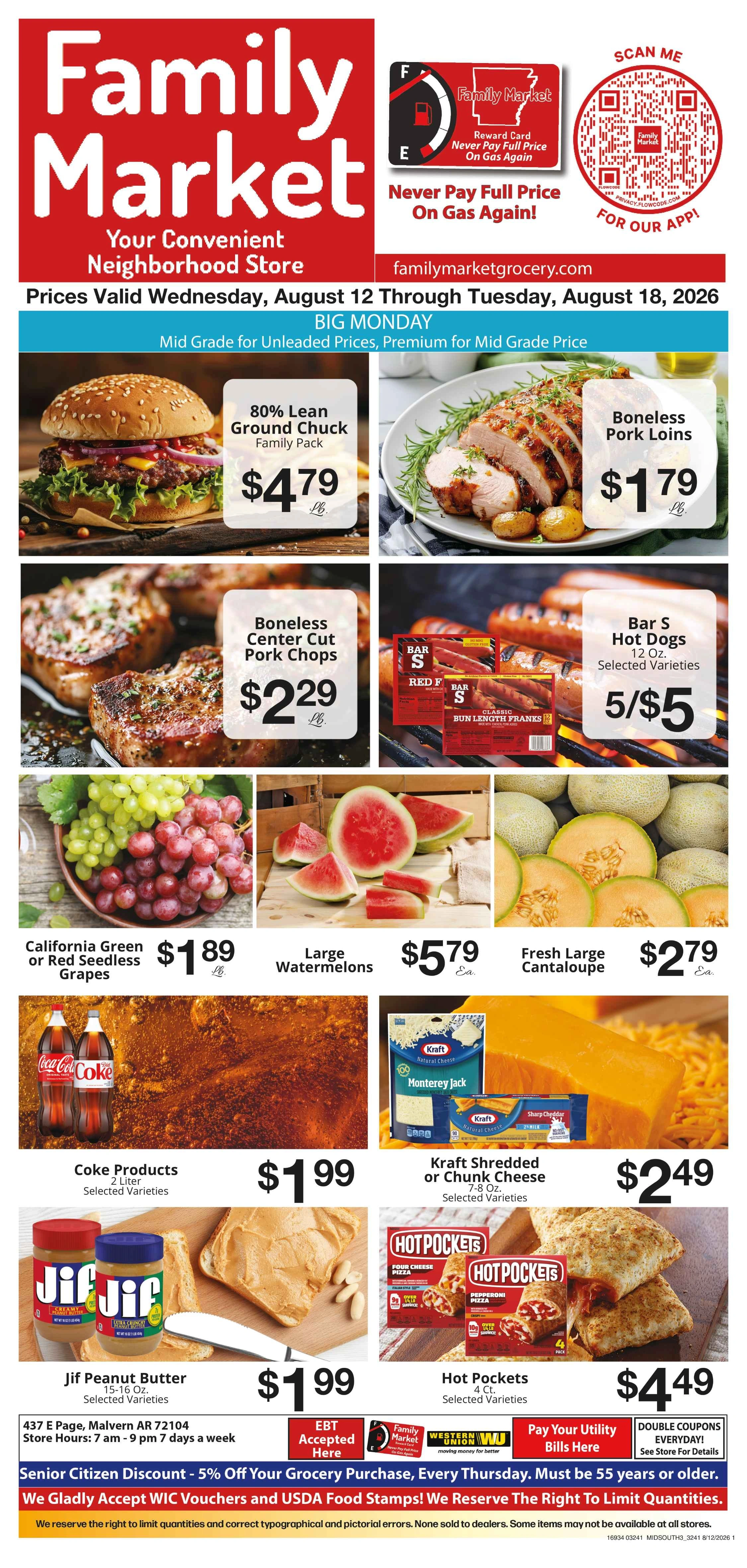 Family Market flyer page 1