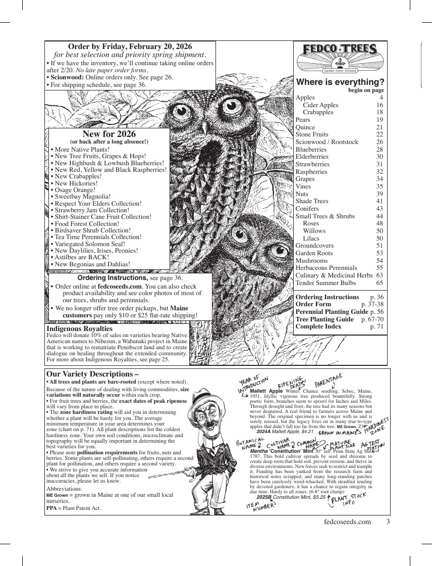 Fedco Seeds flyer page 3