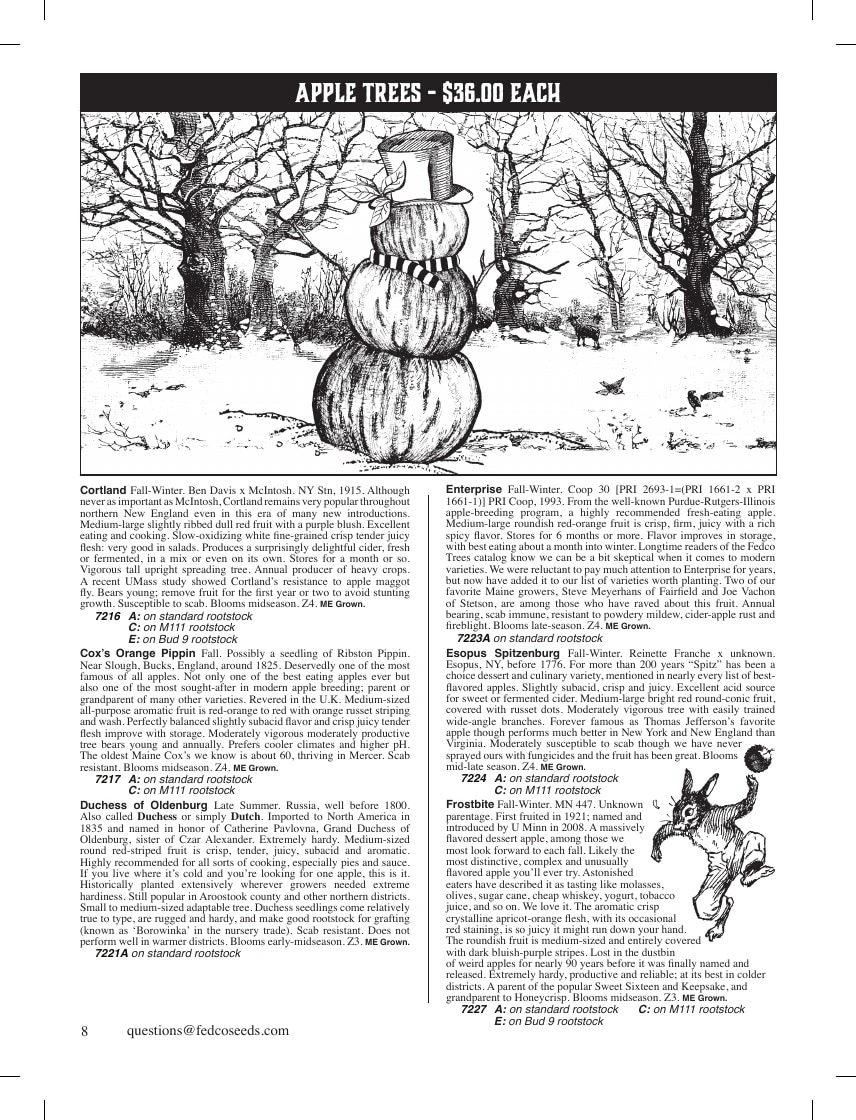 Fedco Seeds flyer page 8