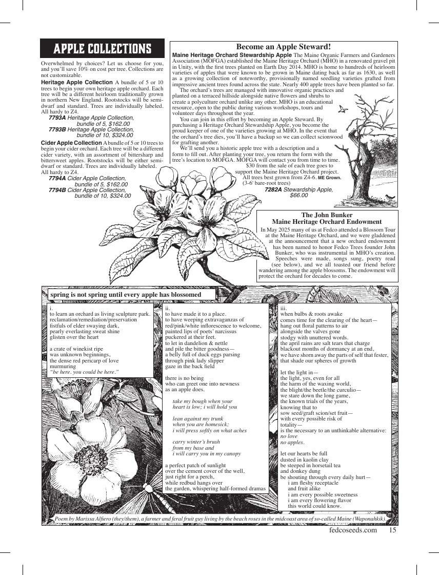 Fedco Seeds flyer page 15