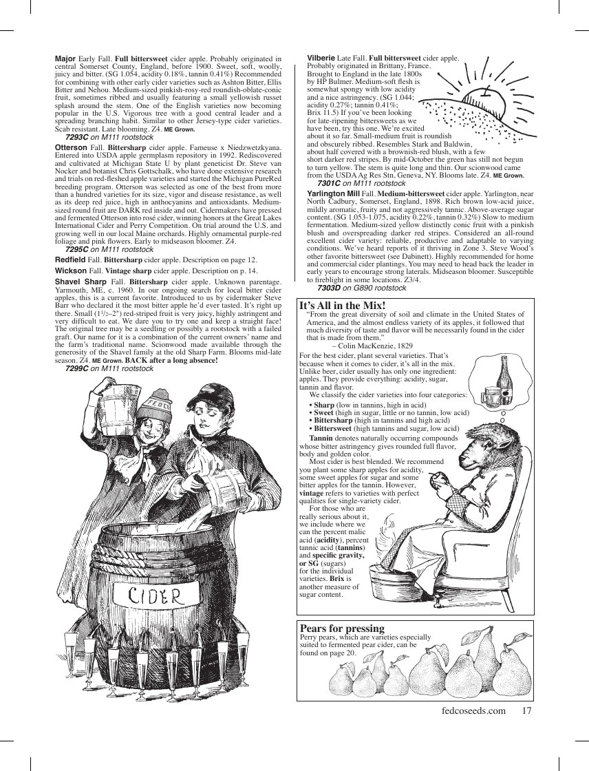 Fedco Seeds flyer page 17