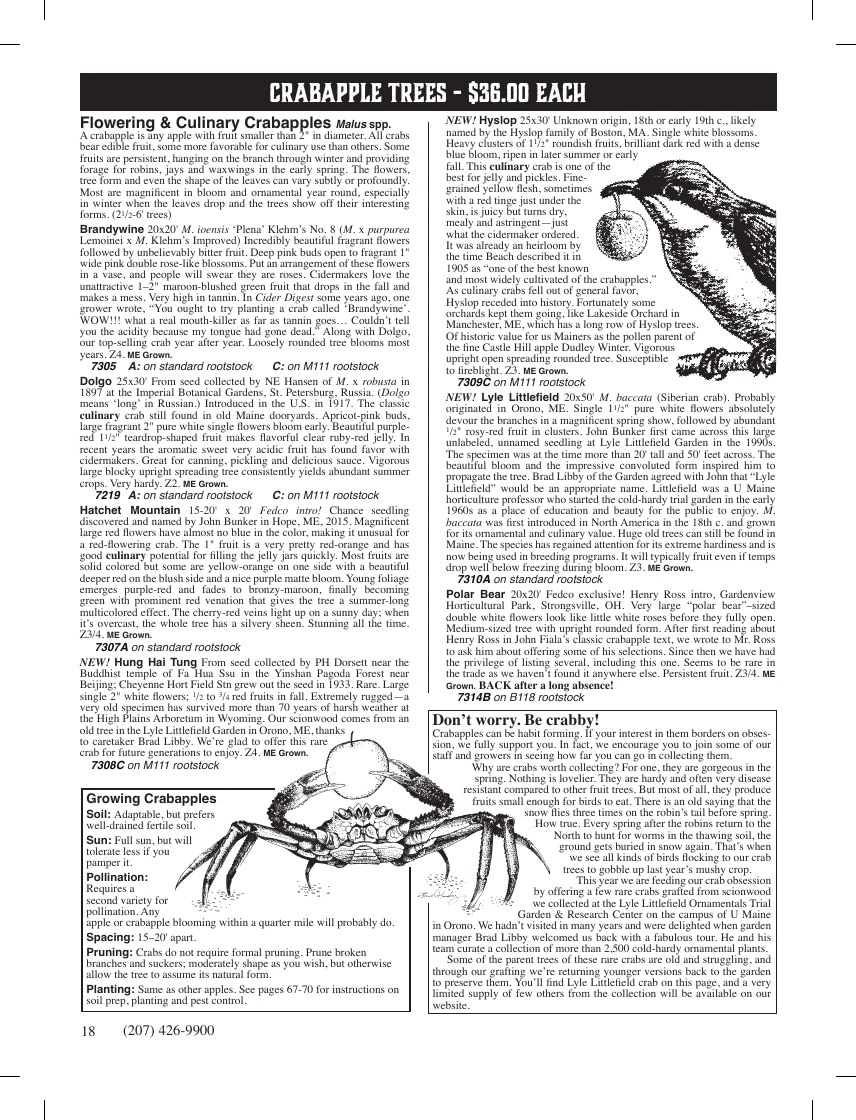 Fedco Seeds flyer page 18