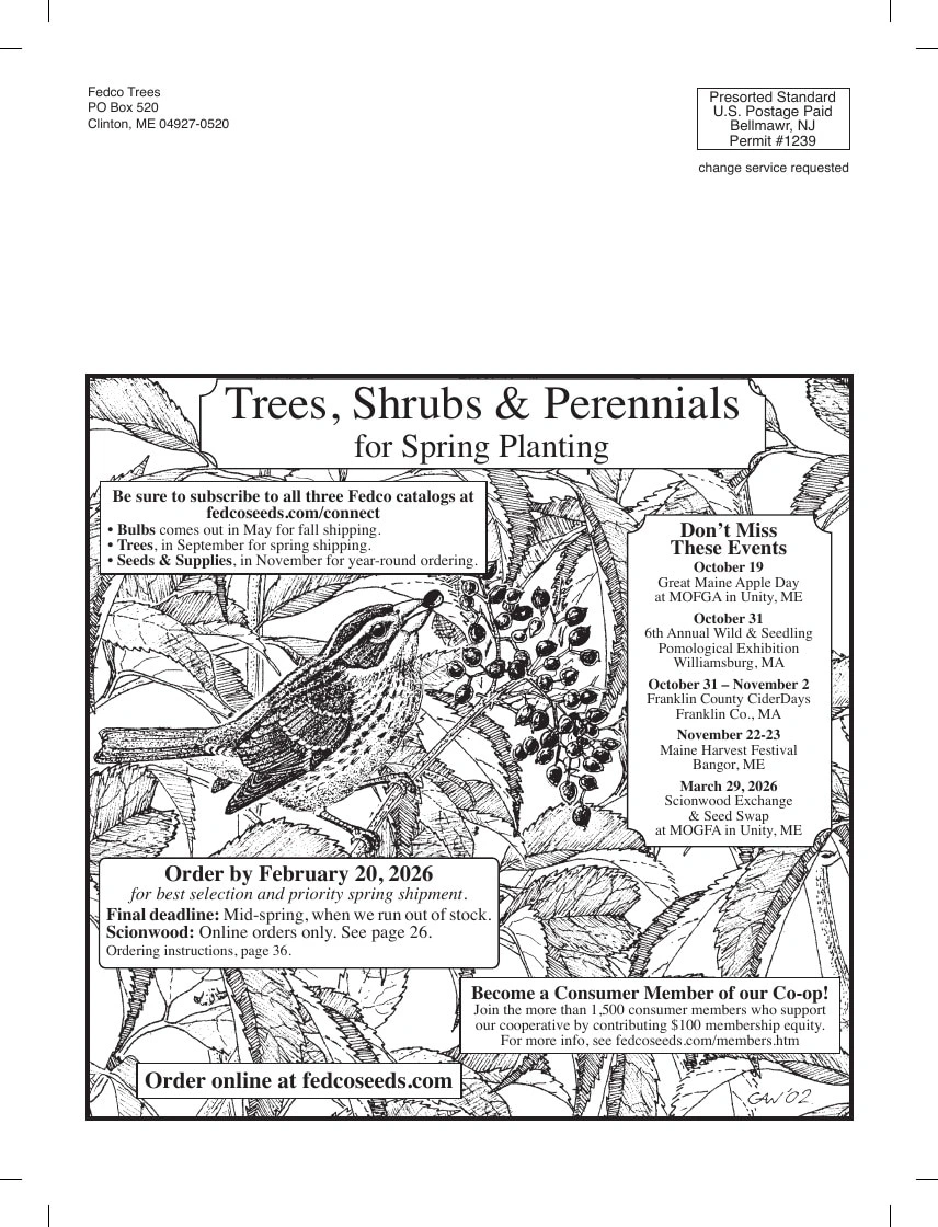 Fedco Seeds flyer page 72