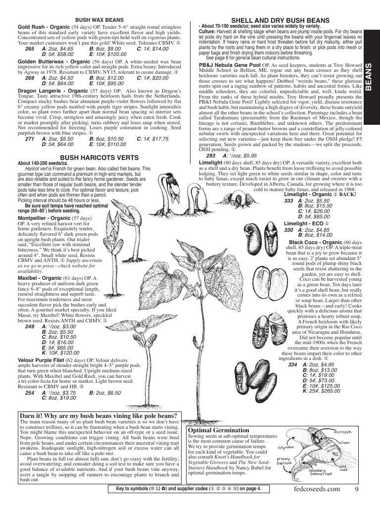 Fedco Seeds flyer page 9