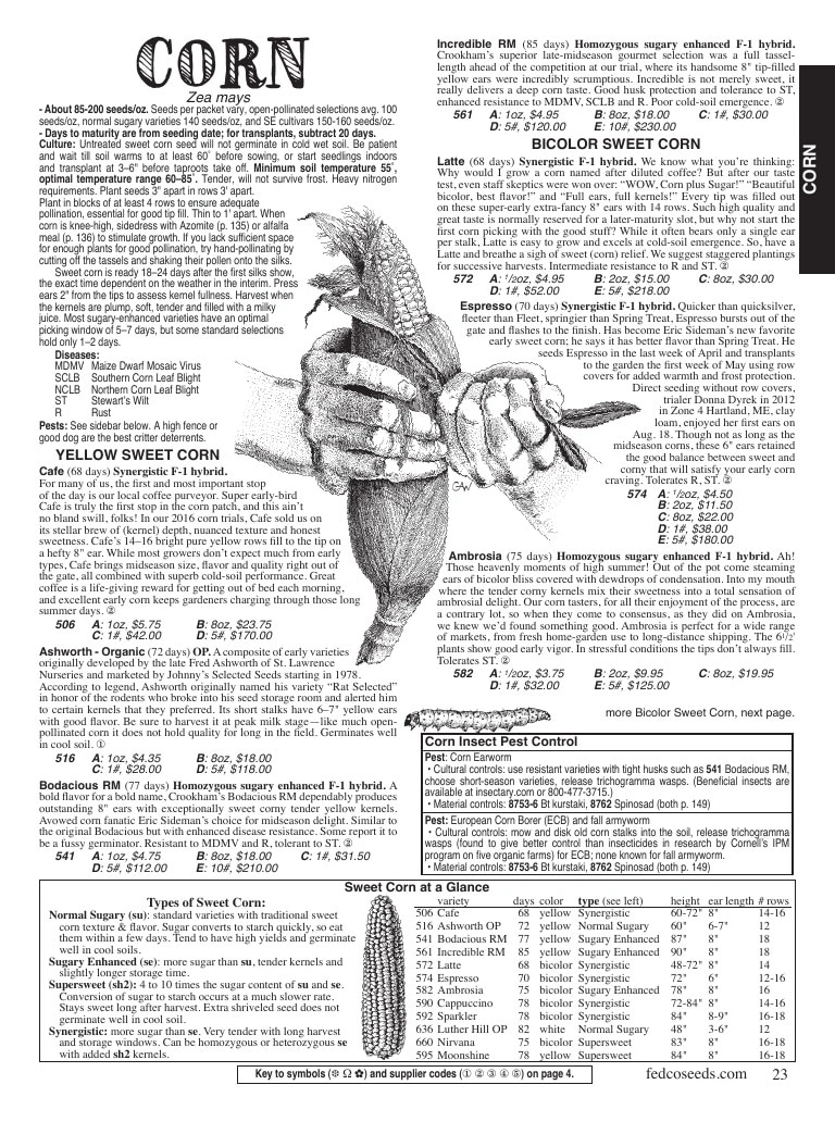 Fedco Seeds flyer page 23