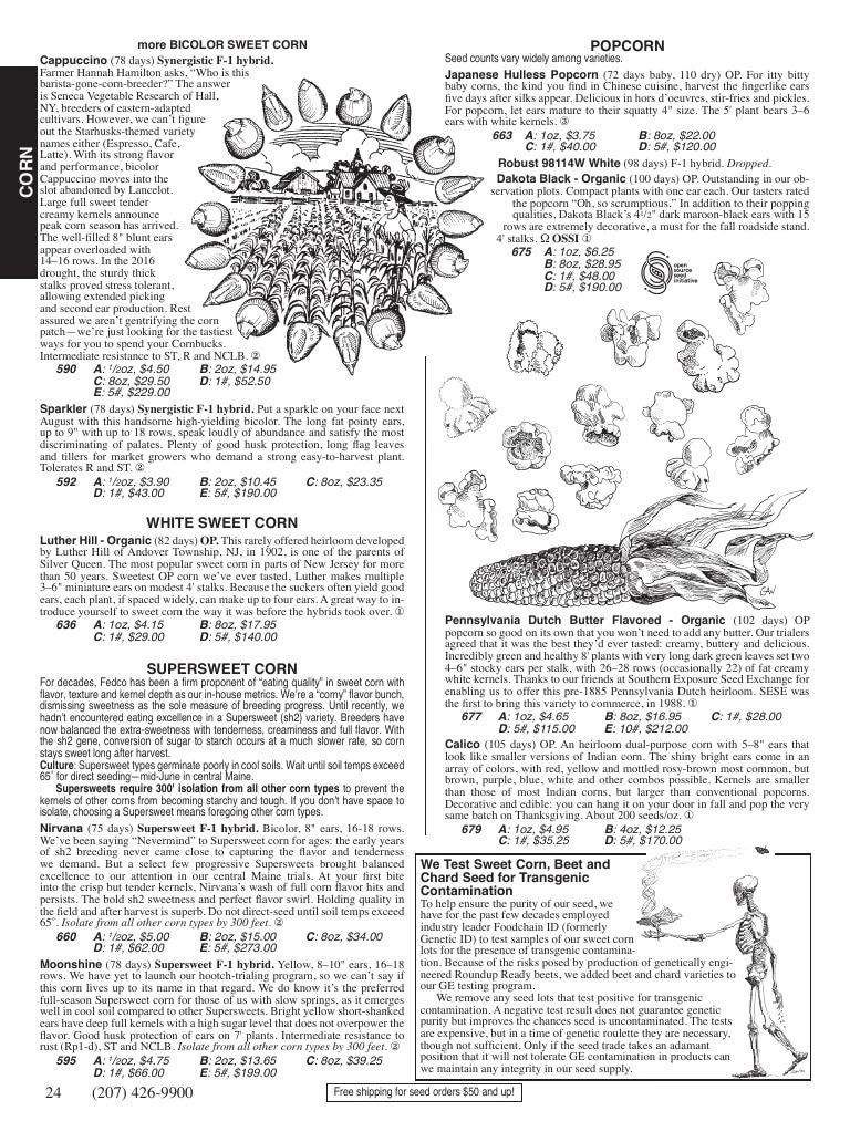 Fedco Seeds flyer page 24