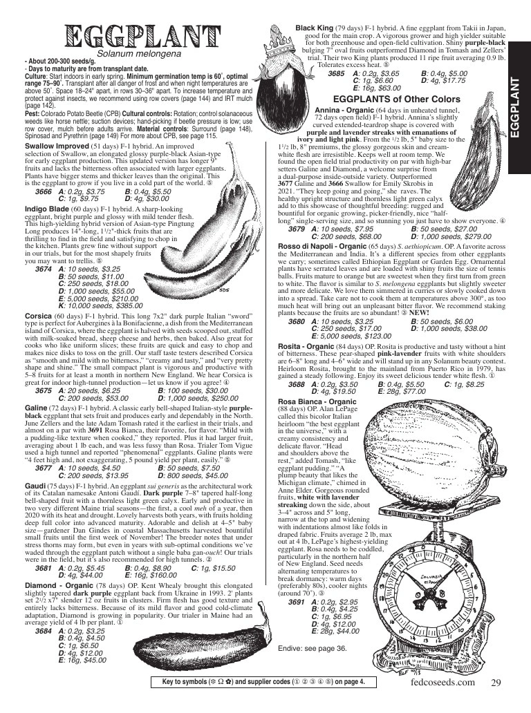 Fedco Seeds flyer page 29