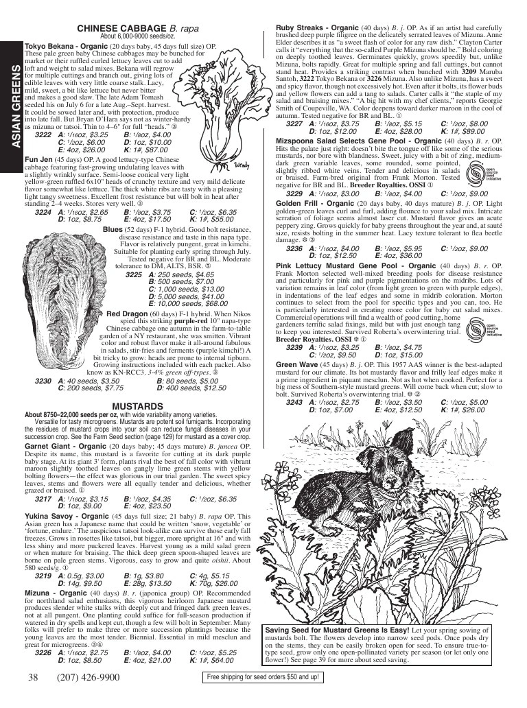 Fedco Seeds flyer page 38