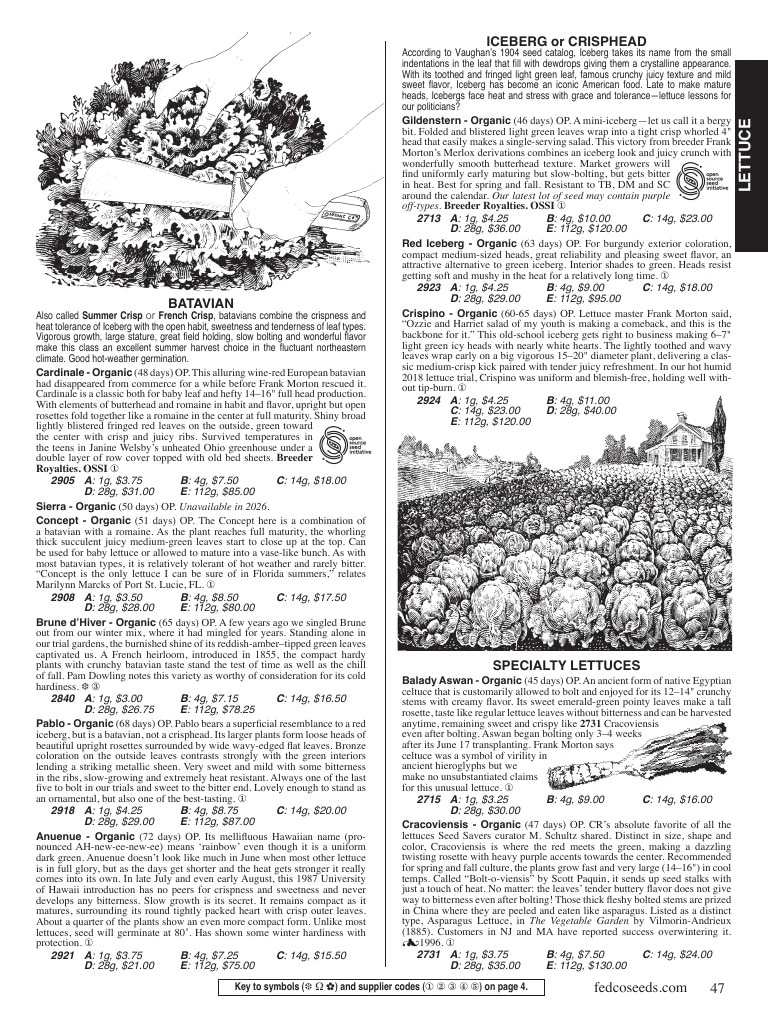 Fedco Seeds flyer page 47