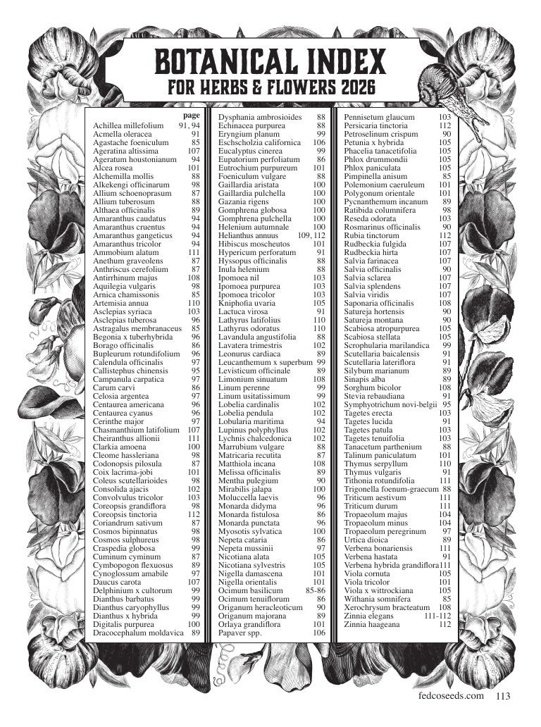 Fedco Seeds flyer page 113