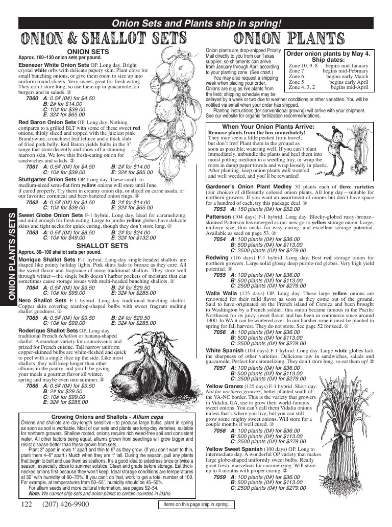 Fedco Seeds flyer page 122