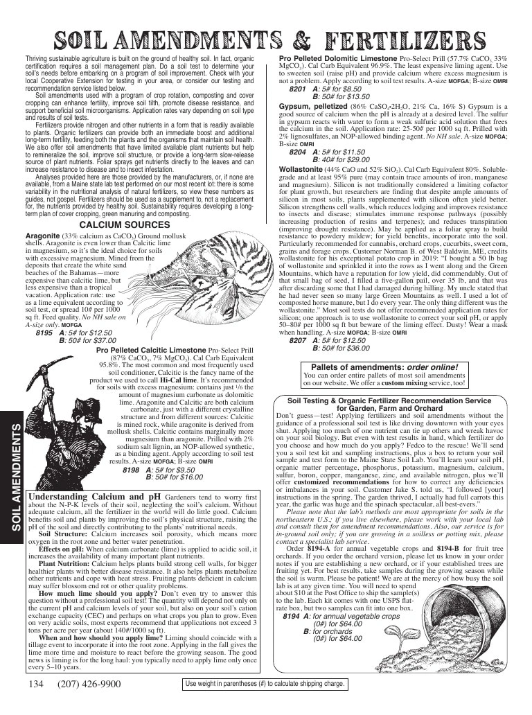 Fedco Seeds flyer page 134