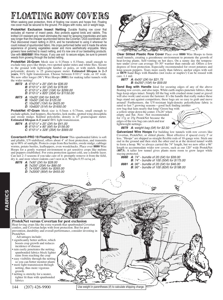 Fedco Seeds flyer page 144