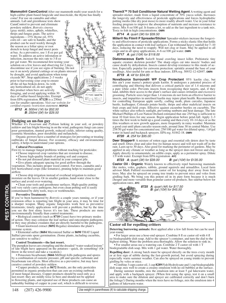 Fedco Seeds flyer page 148