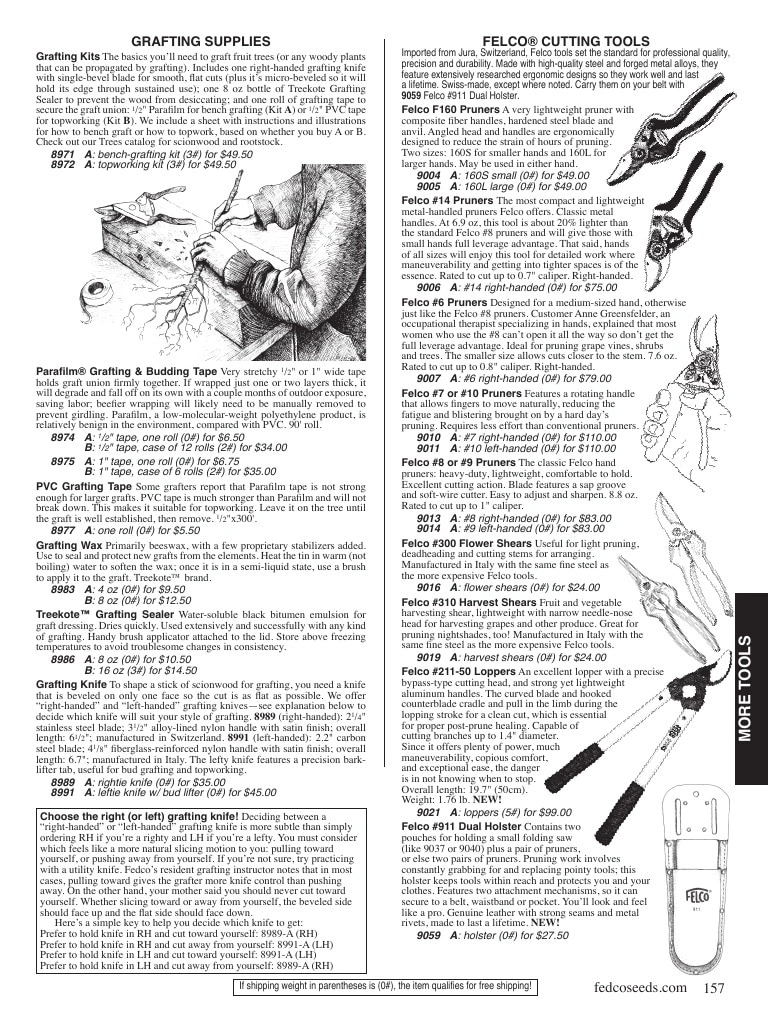 Fedco Seeds flyer page 157