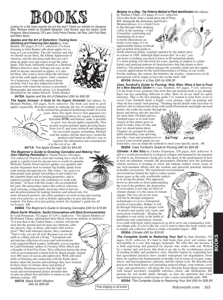 Fedco Seeds flyer page 165