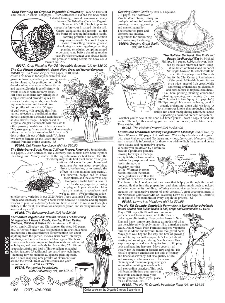 Fedco Seeds flyer page 166