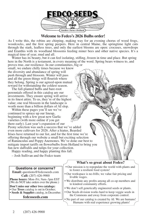 Fedco Seeds flyer page 2