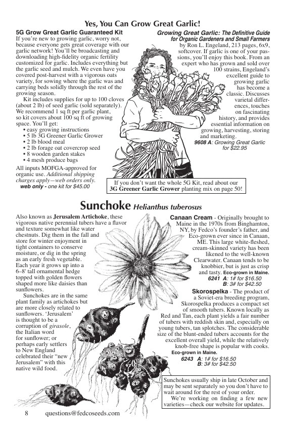 Fedco Seeds flyer page 8