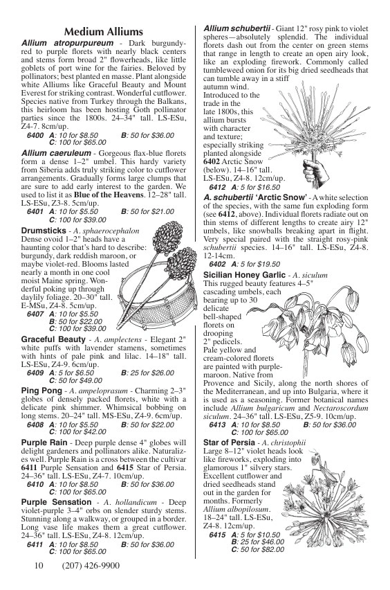 Fedco Seeds flyer page 10