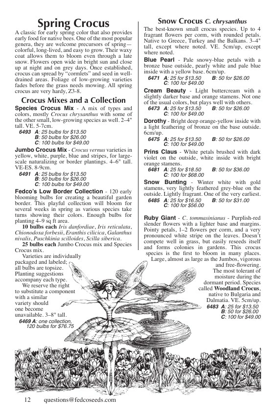 Fedco Seeds flyer page 12