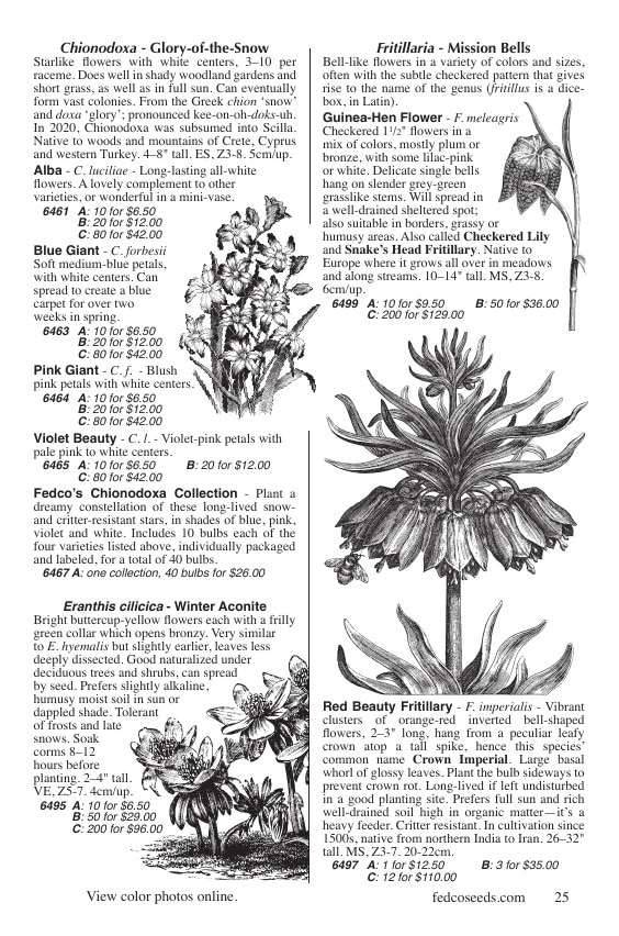 Fedco Seeds flyer page 25