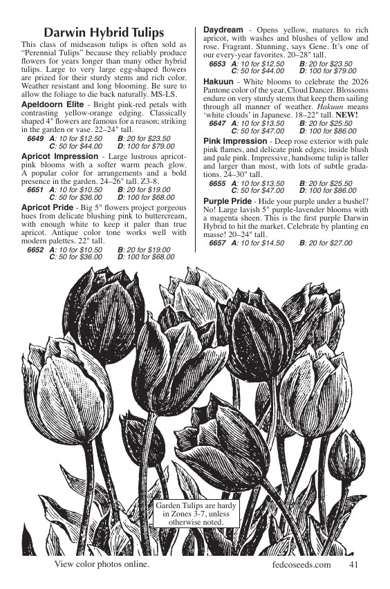 Fedco Seeds flyer page 41