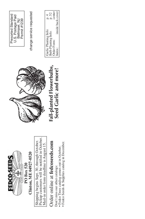 Fedco Seeds flyer page 56