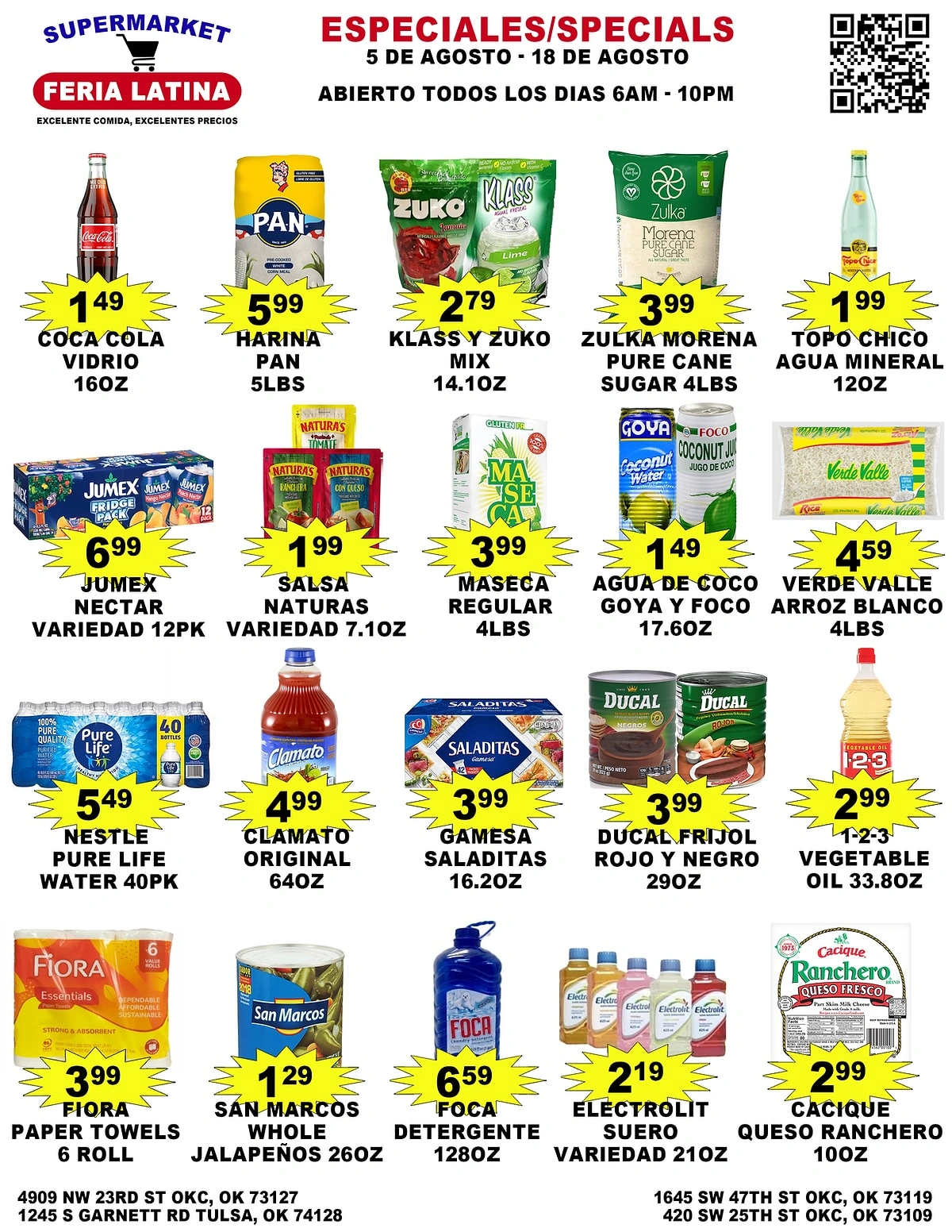 Feria Latina Supermarket flyer page 1