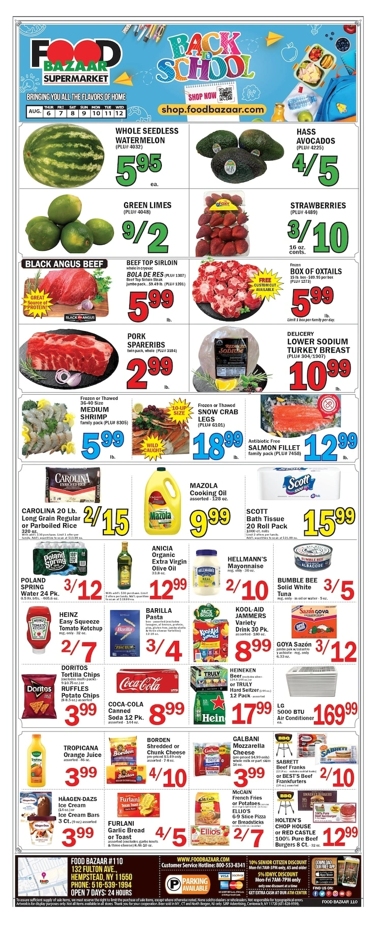 Food Bazaar flyer page 1