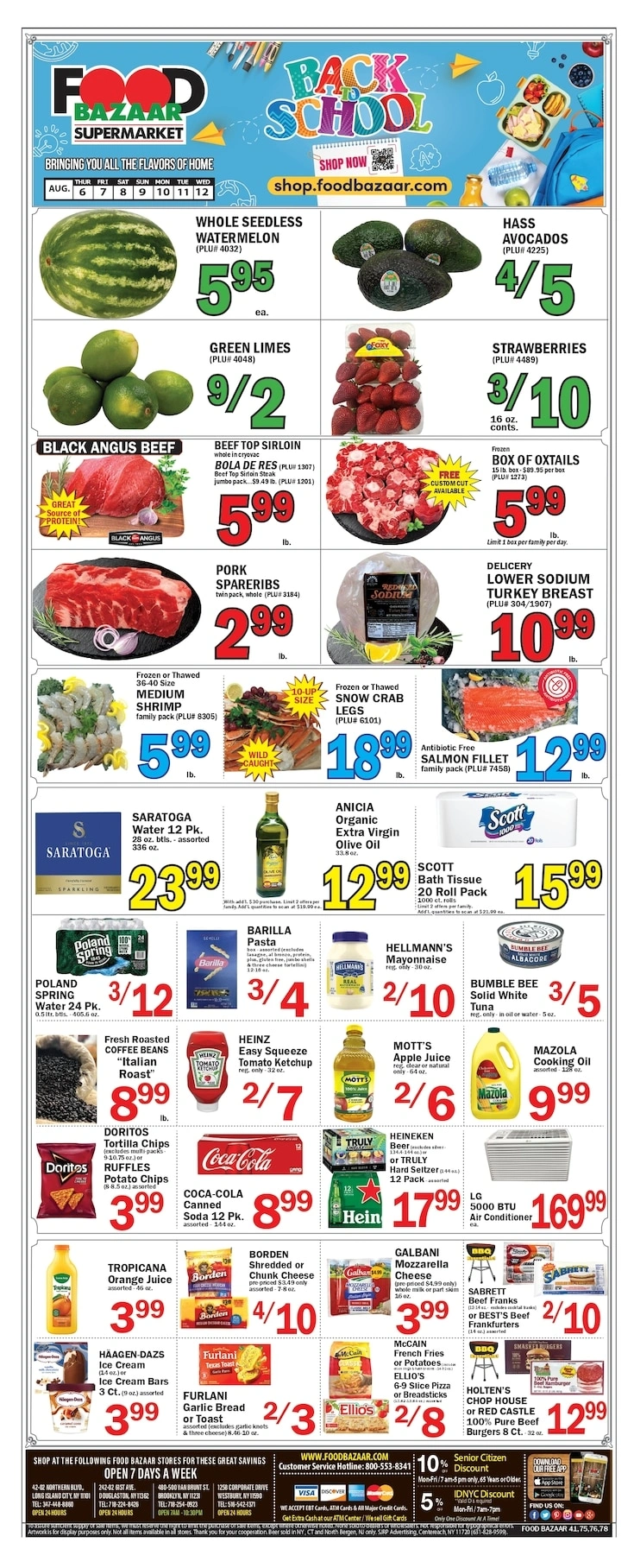 Food Bazaar flyer page 1