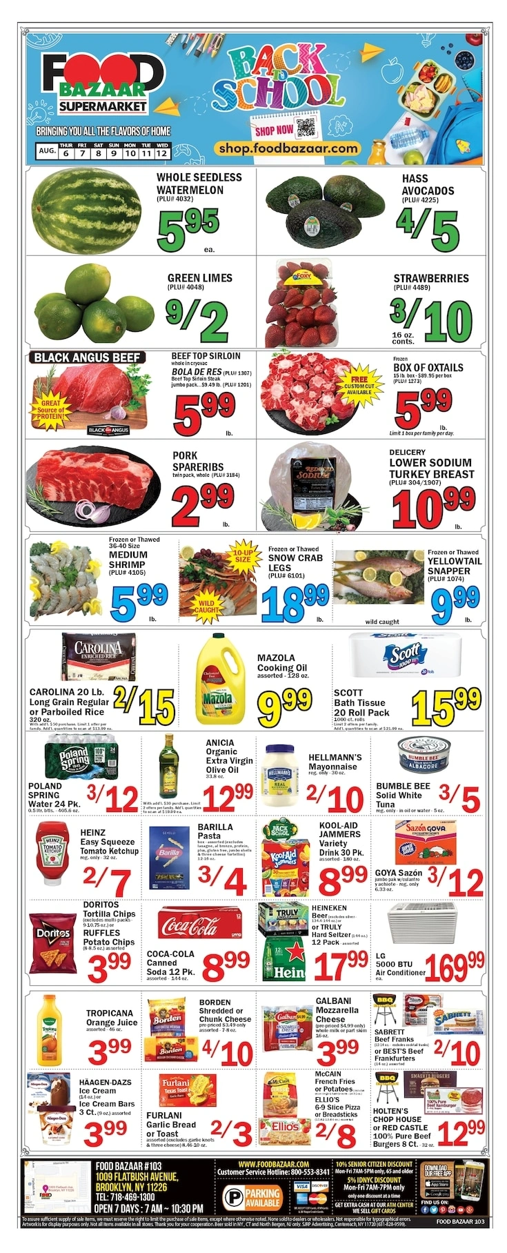 Food Bazaar flyer page 1