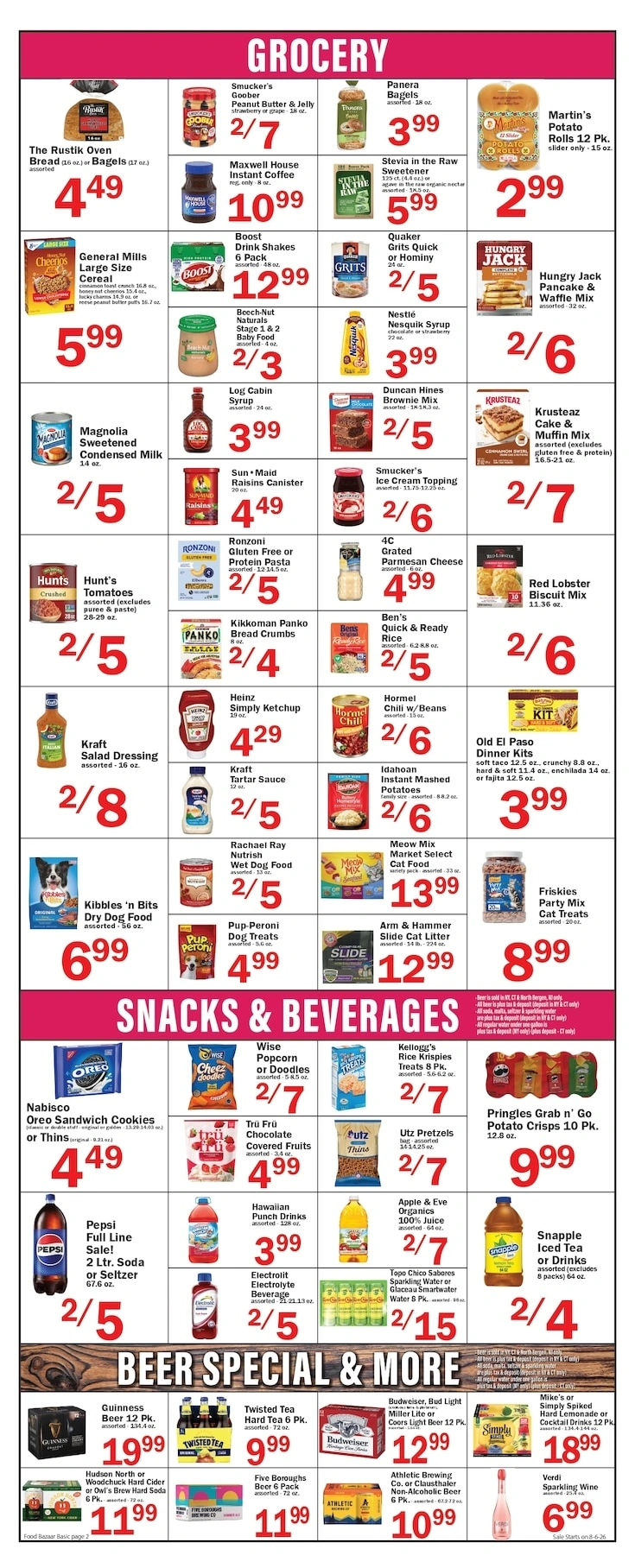 Food Bazaar flyer page 2