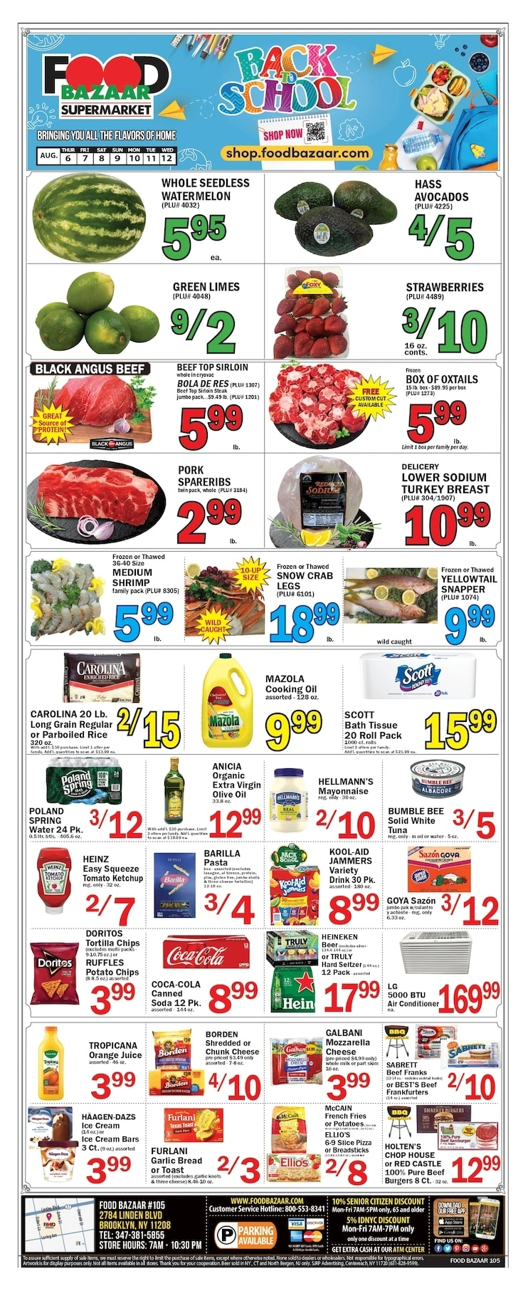 Food Bazaar flyer page 1