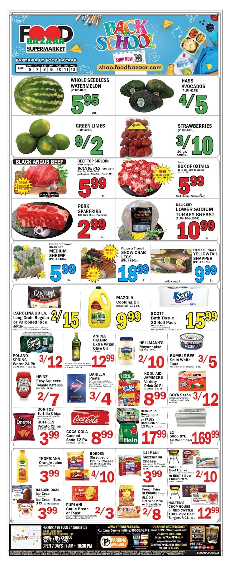 Food Bazaar flyer page 1